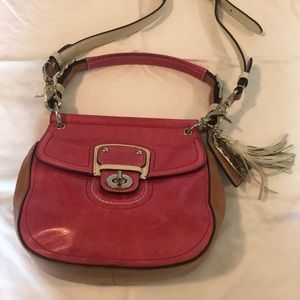 RARE Coach Poppy Willis Colorblocked Satchel